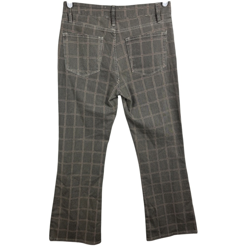 FRAME Women's‎ Le Crop Mini Boot Pants Window Pane Plaid Gray Jeans Size 27 - Picture 3 of 8